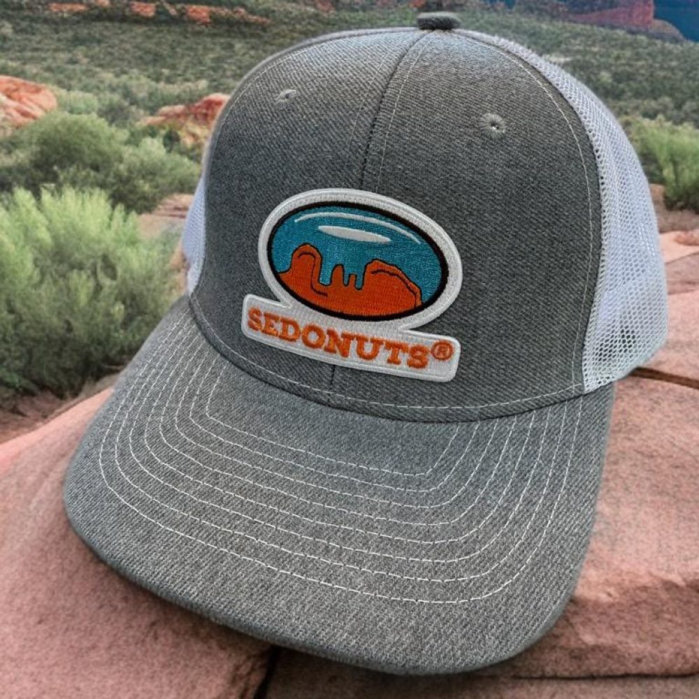light grey trucker hat