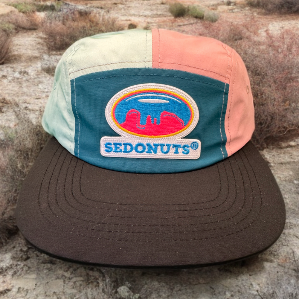 Hat 3 panel pink