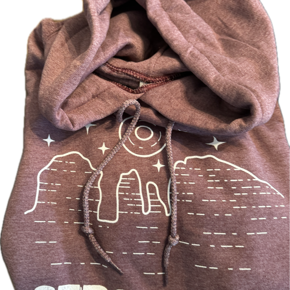 Hoodie Mauve Line